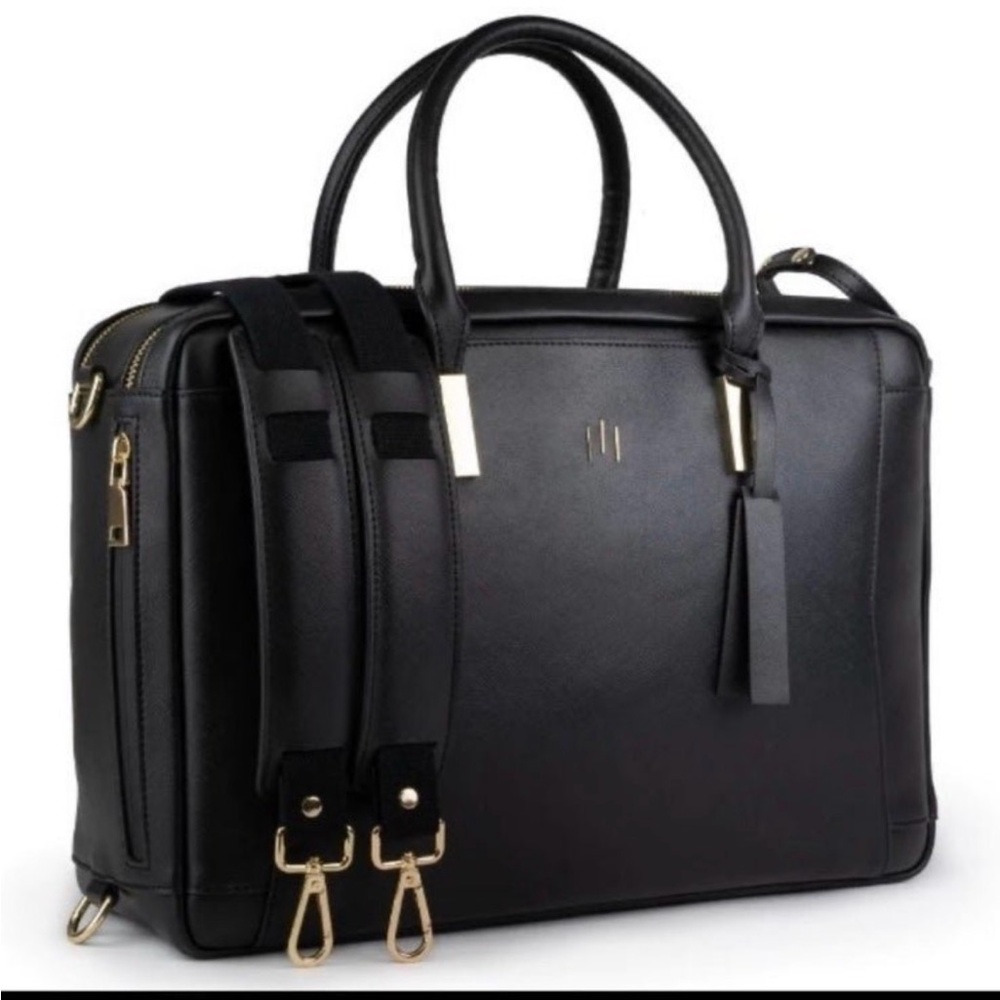 Elegant Black Leather Handbag